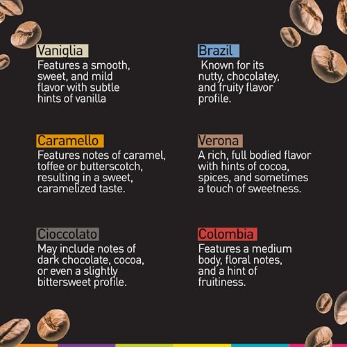 Coffee Capsules Compatible with Nespresso Original Machine - 120 Pods Espresso & Flavored Roast Variety Pack