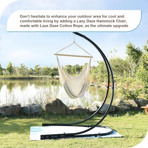 Lazy Daze Hammock Chair, Hanging Swing Caribbean Rope Chair