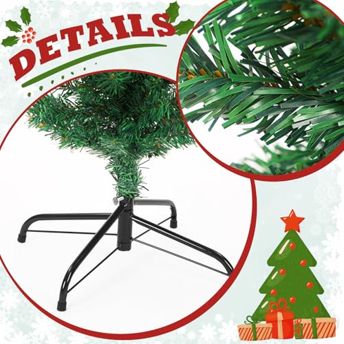Classic 5ft Lighted Christmas Cross Tree with Crown & Scarf - Faith Decor