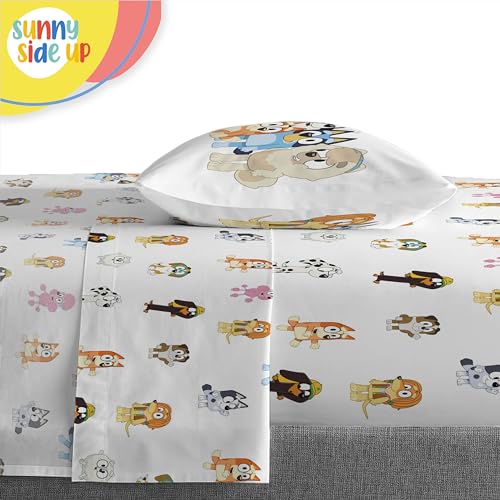 Bluey & Friends Twin Comforter Bedding Set - 5 Piece Kids Bed Set, Multi - Sunny Side Up