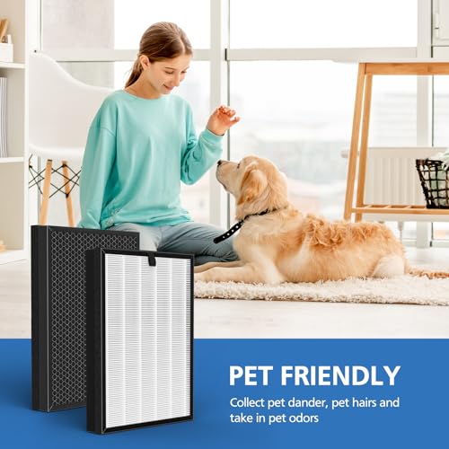 2 Pack HEPA Air Purifier Replacement Filters for Puro 400 Model