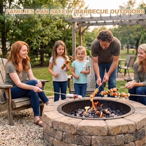 Suclain 36-Inch Long Bamboo Marshmallow Roasting Skewers 500 Pcs for Camping & BBQ