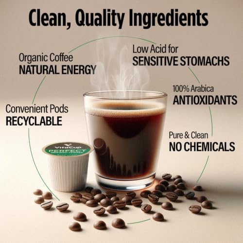 Low Acid Organic Dark Roast Coffee Pods - 24 Count, Single Origin Guatemala