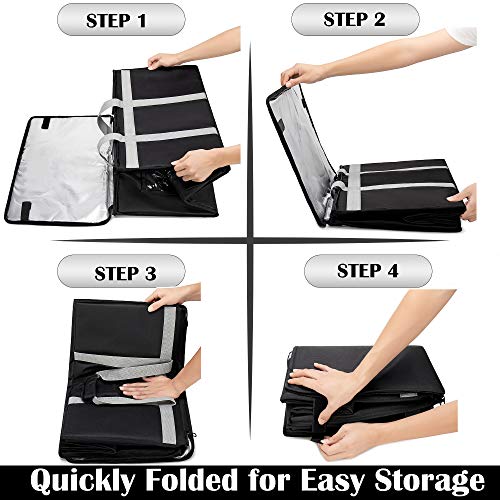 Insulated Delivery Bag Carrier XXXL Commercial Grade 23x15x14 Inches - Food & Catering Tote