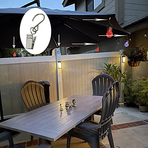 Party Light Hanger Outdoor Lights Clips for Home, Patio Party Supplies and Edison String Lights Outdoor Hooks Courtyards Camping Tents Christmas Decoration Accessories(30 Pack)