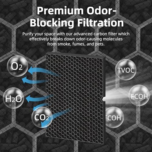 White Replacement Filter H for Winix 5500-2 & Am80 Air Purifiers - 4 Piece Set