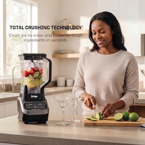 Ninja Professional Blender 1000W - Black/Gray, 72oz Total Crushing Pitcher