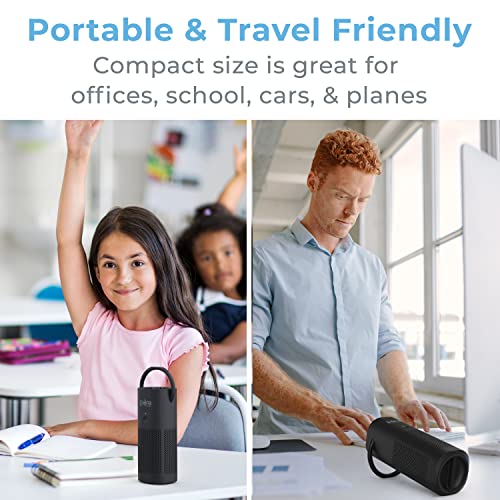 Pure Enrichment PureZone Mini Portable Air Purifier Black for Personal Use