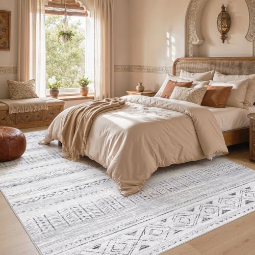 cotiled Washable Area Rugs Boho Living Room Rug Non Slip