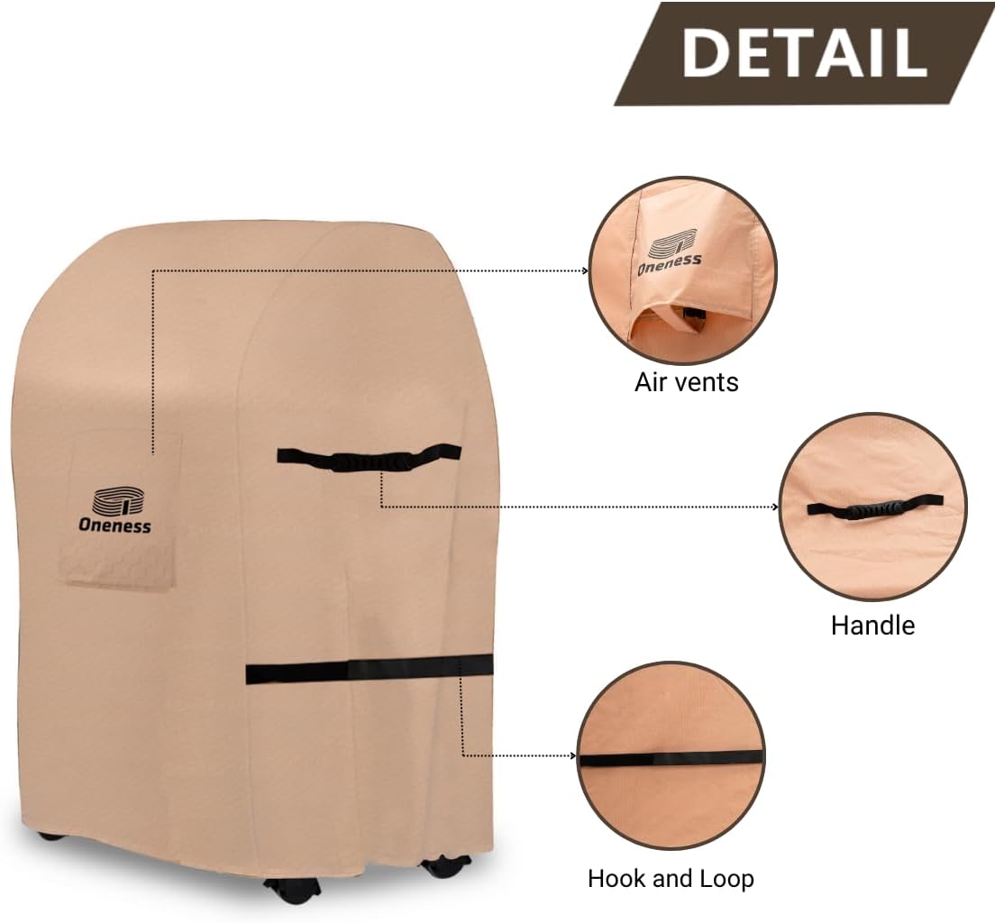 Oneness 32-Inch Waterproof BBQ Gas Grill Cover - Weather Resistant for Weber Spirit & Char-Broil Performance
