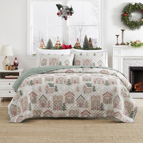 Avanti Linens - Christmas Full/Queen Quilt Set with Pillowcases