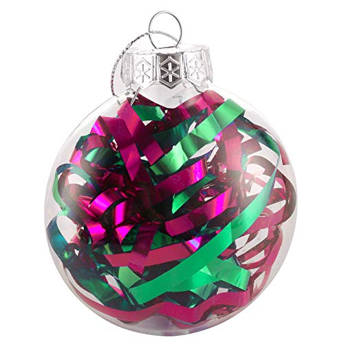 15 Pack Clear Plastic Ornament Discs for DIY Christmas & Wedding Decorations