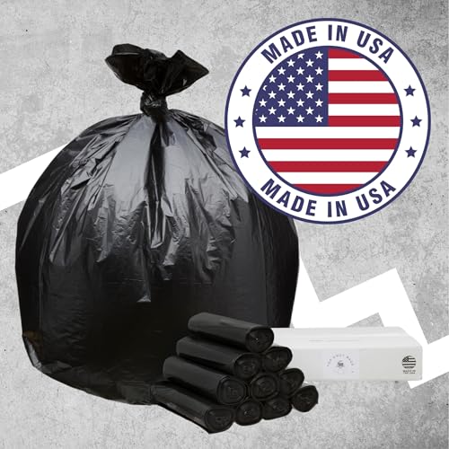 40 Gallon Garbage Bags 45x46 Inch Heavy Duty Trash Can Liners 100 Count