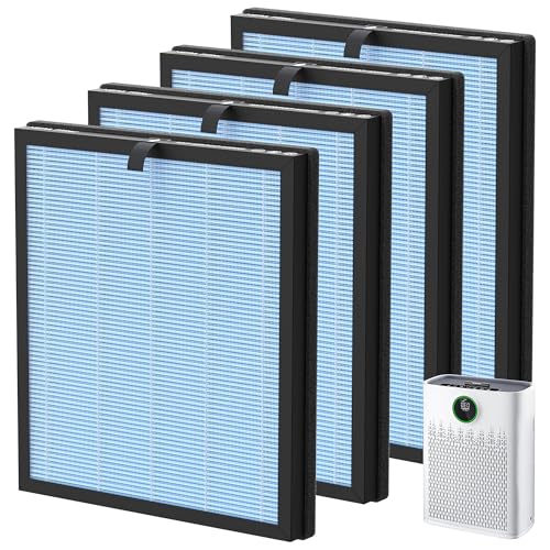 Blue 4-Pack Replacement Air Purifier Filters for ECOSELF HAP603/HAP603WF