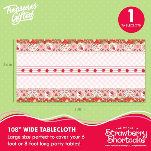 Treasures Gifted Licensed Strawberry Shortcake Party Decorations Set for 16 Guests - Baby Shower & Birthday Supplies