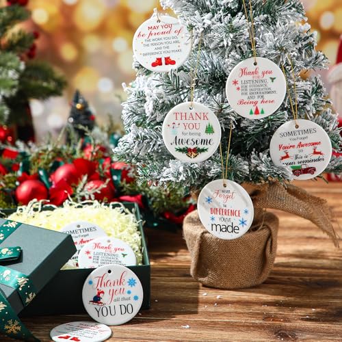 Barydat 24 Pcs Christmas Coworker Appreciation Ornaments Bulk Holiday Gifts