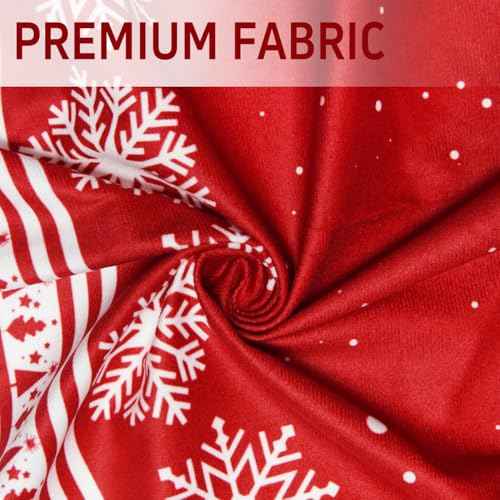 Christmas Tree Skirt Large Xmas Tree Skirts with Snowflake and Reindeer Pattern Decorations for Winter Christmas Holiday Party Decor Indoor 36 Inches