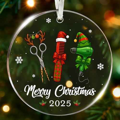 Hairdresser Gifts - Christmas Ornaments for Women Hair Stylist, Best Gift Ideas for Female Hairdressers, Unique and Decorative Hairstylist Gifts, Perfect for Hair Dresser Women
