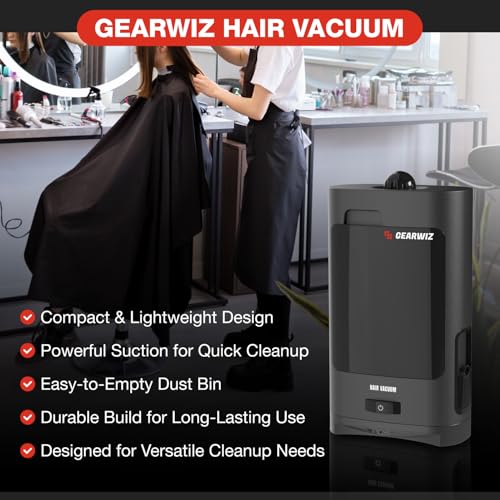 Gearwiz 1400W Touchless Automatic Vacuum Dustpan – Motion Sensor Electric Dustpan for Pet Hair & Dirt