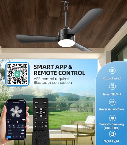 36 inch Plug-in Ceiling Fan Light with Remote Control,gazebo light,3