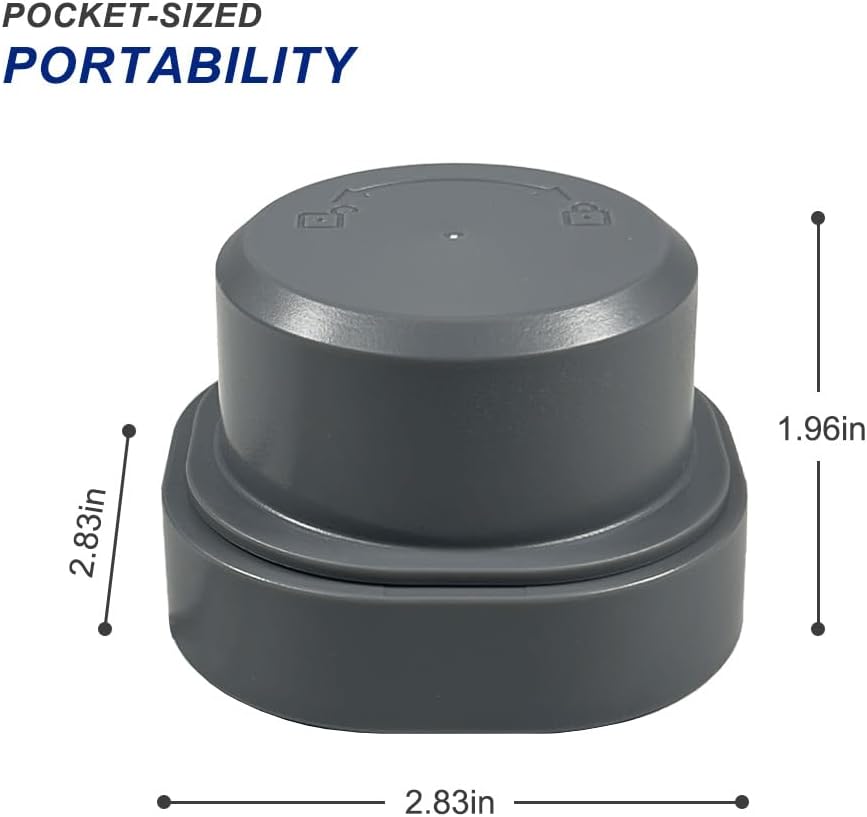 Ninja Blade Cover & Vessel Cap - 2-in-1 Replacement Parts for BC100 & BC151 Series | Food Grade, Leakproof, Dishwasher Safe, Grey