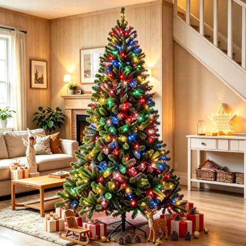 RPGT 500 LED Christmas String Lights 172ft Multicolor; 12 Modes, Plug-in