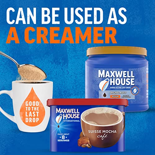 Instant Coffee Mix - Maxwell House Suisse Mocha Café Style, 4 Pack - 7.2 oz Canisters