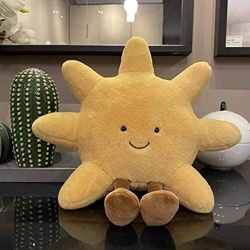 JOSON Sun Shaped Plush Toys, Soft Bedside Sofa Pillows, Used for Home Decoration as Birthday Gifts for Children and Girls (Sun)
