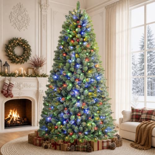 7ft Prelit Christmas Tree with Remote, Timer, SHareconn Green