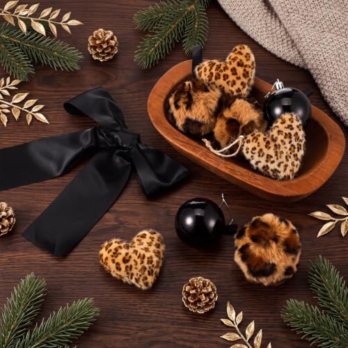 Teyva Daily 24 Pcs Leopard Print Christmas Ornament Set - Cheetah Tree Decor