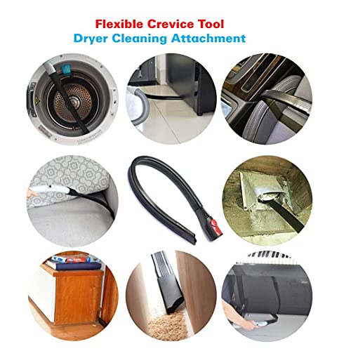 Dyson V7 V8 V10 V11 V15 Vacuum Attachments with Dryer Cleaning Tool — Flexible Extension Hose & Brush Kit