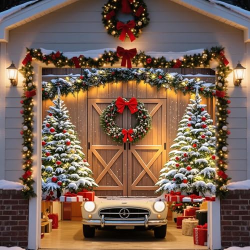 Christmas Garage Door Cover, Banner, Holiday Decoration Banner