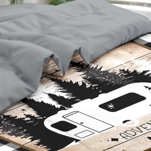 Camping Queen Comforter Set with Sheets - 7 Pieces RV Camper Bedding - Queen / Campervan