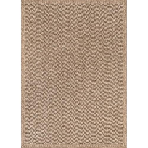 Outdoor Indoor Jute Rug 5x7 Herringbone Natural Fiber Area Rug for Living Room Patio