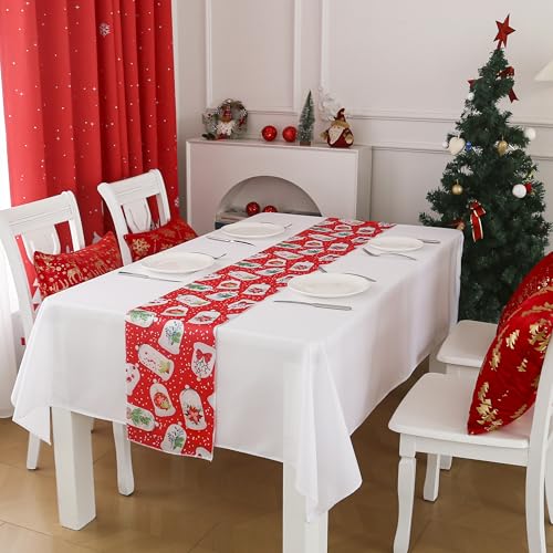 Christmas Bell Satin Table Runner 11''x 108'' Christmas Decoration - iEventStar