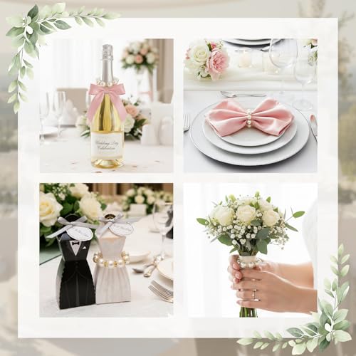 SUREAM Gold Napkin Rings Set of 15 - 2 Inch Elegant Wedding & Party Decor
