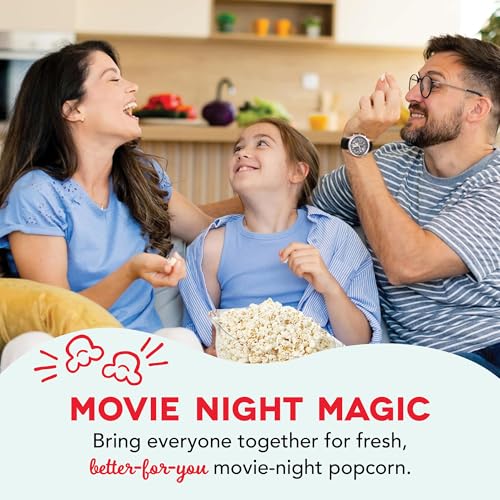 Dash SmartStore Deluxe 24-Cup Aqua Stirring Popcorn Maker with Butter Tray