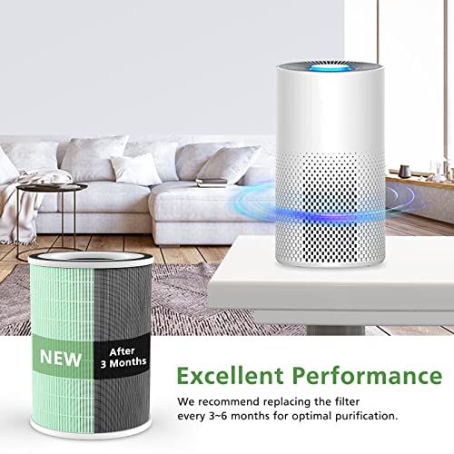 WILERDA Green KILO Pet Filter for Afloia KILO/KILO PRO/MIRO Air Purifiers - 2 Pack