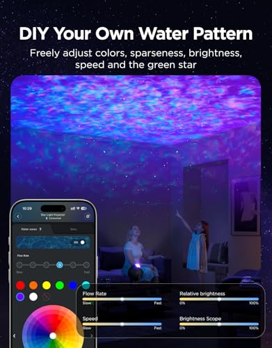 Govee Ocean Wave Star Light Projector - Ripple Effects for Relaxing Ambiance