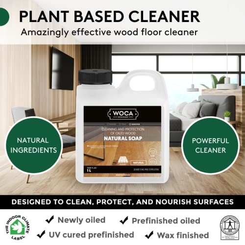 Natural Wood Floor Cleaner Concentrate 33.8 fl oz - Oiled & Softwood Surfaces (Variation: Natural / 33.81 Fl Oz)