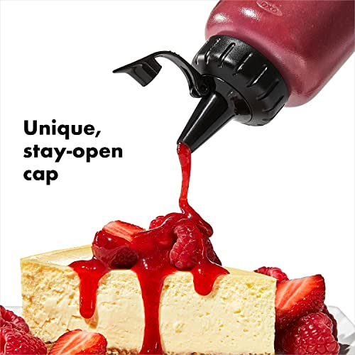 12 oz Set of 5 Squeeze Bottles with Wide & Thin Tips - Food & Cooking