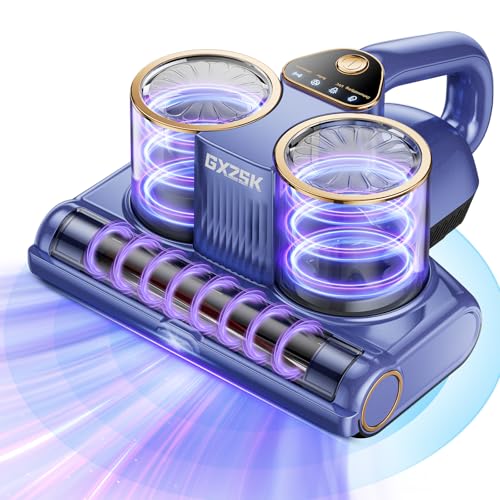 Gxzsk Mattress Vacuum Cleaner Handheld Bed Vacuum with UV-C Light - Bluish Purple