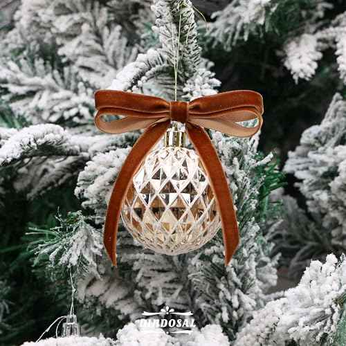 Brown Velvet Ribbon 3/8 Inch Single Face Dark Brown Thin Velvet Ribbon for Gift Wrapping, Christmas Decorations, Hair Bows, Spring, Handmade Cafts, Home Decor - 25 Yards