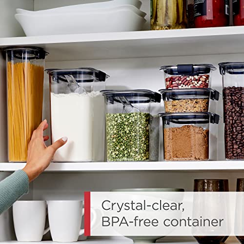 Rubbermaid Brilliance 28-Piece Assorted Food Storage Container Set with Scoops, Airtight BPA-Free