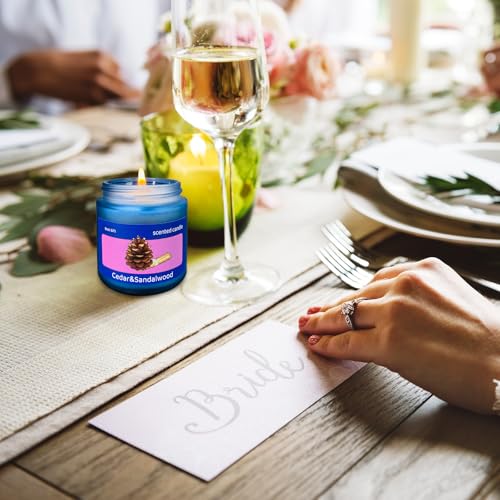 12 Pack Candles, Natural Soy Wax, 6 Scents Frosted Jar Aromatherapy