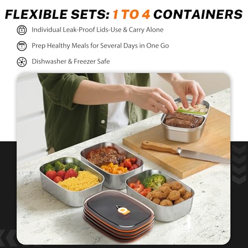 Electric Lunch Box 120W with 1.5L Stainless Steel Containers - Pure Black, Portable 12V/24V/110V