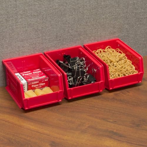 Akro-Mils Black 24-Pack 5x4x3-Inch Plastic Stackable Storage Bins