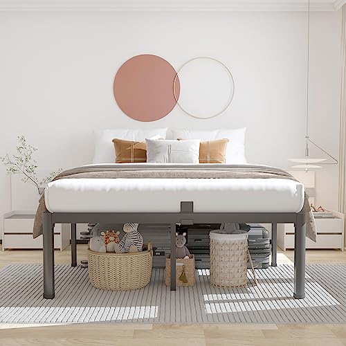 ROIL 14 Inch Full Bed Frame with Rounded Corners & 3500 lbs Support, Under Bed Storage