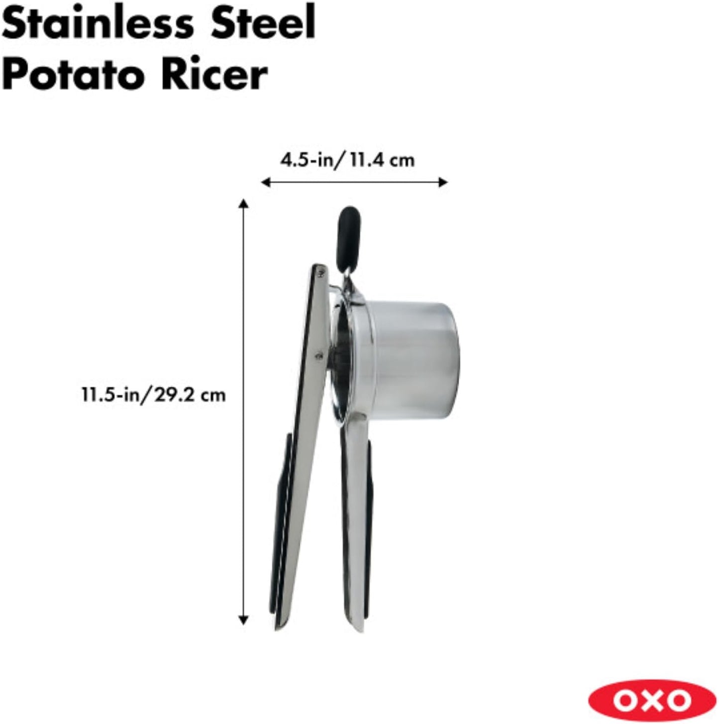 OXO Good Grips Potato Ricer - Durable Stainless Steel Design for Perfectly Mashed Potatoes