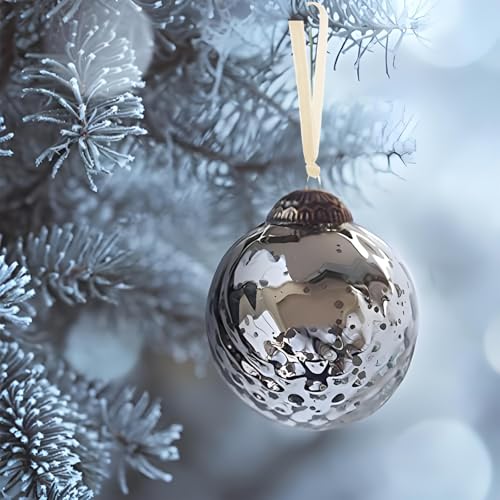 FOTN Beige Velvet Christmas Ornament Hooks - 50 Pack Hanging Ribbons & Hangers for Tree Decorations